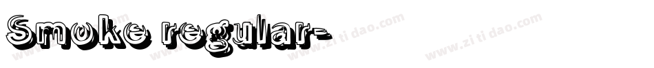 Smoke regular字体转换
